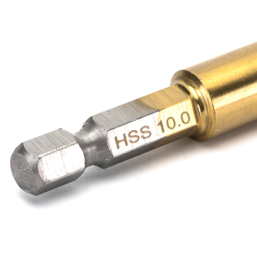 Impacto extremo HSS-Tin Metal Drill Bit Din6.35E Shank