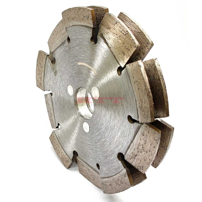 Hoja de sierra de diamante de dos discos para corte en pared