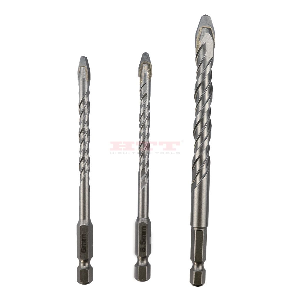 Tct robuste universal de perforación con DIN6.35E Cambio rápido Hex Shank