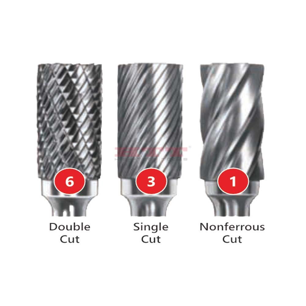 Fresa rotativa de carburo cilíndrico