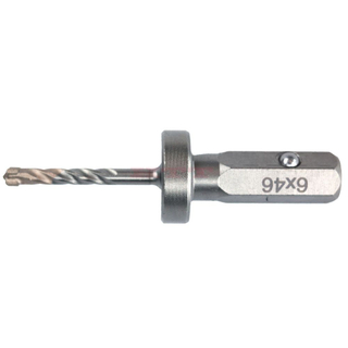 Broca para martillo de parada rápida Cross 4Cutter con vástago hexagonal de 7/16"