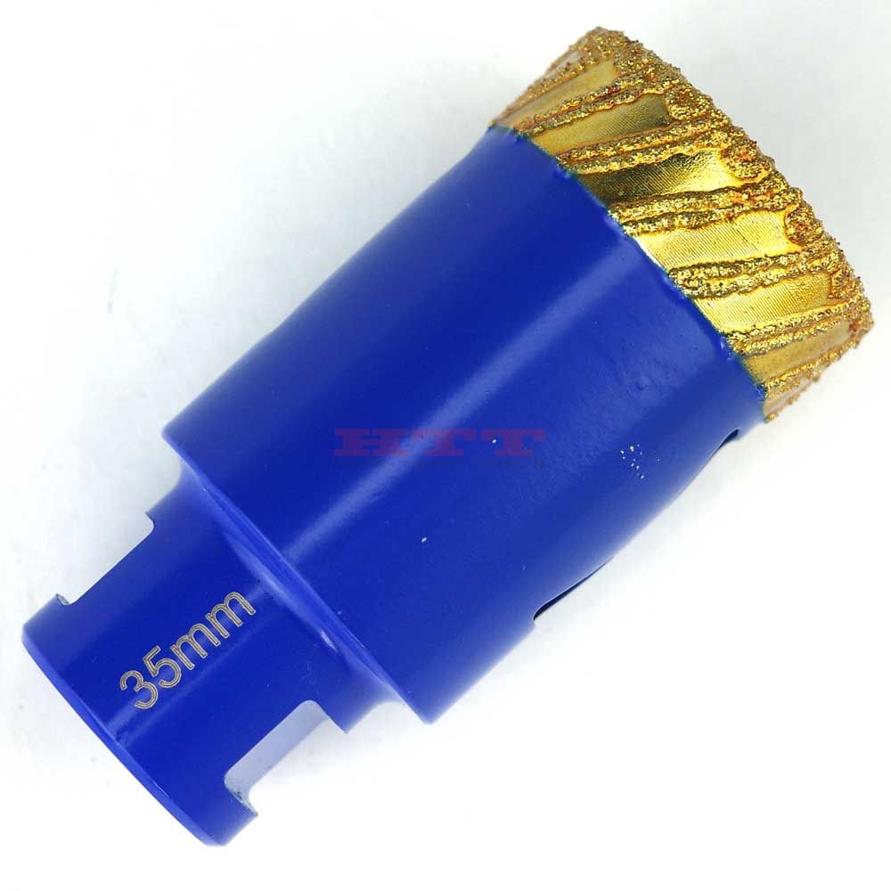 Broca de diamante con bordes de grano de diamante surtido con conexión hembra M14 para corte seco y húmedo