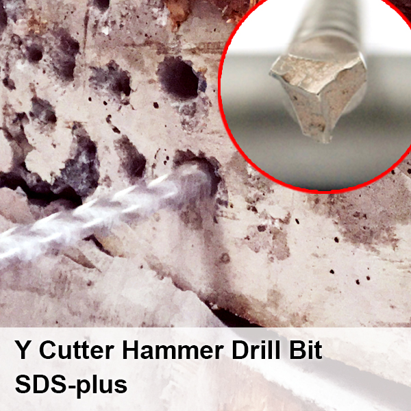Y Cutter Hammer Drill Bit SDS-PLUS